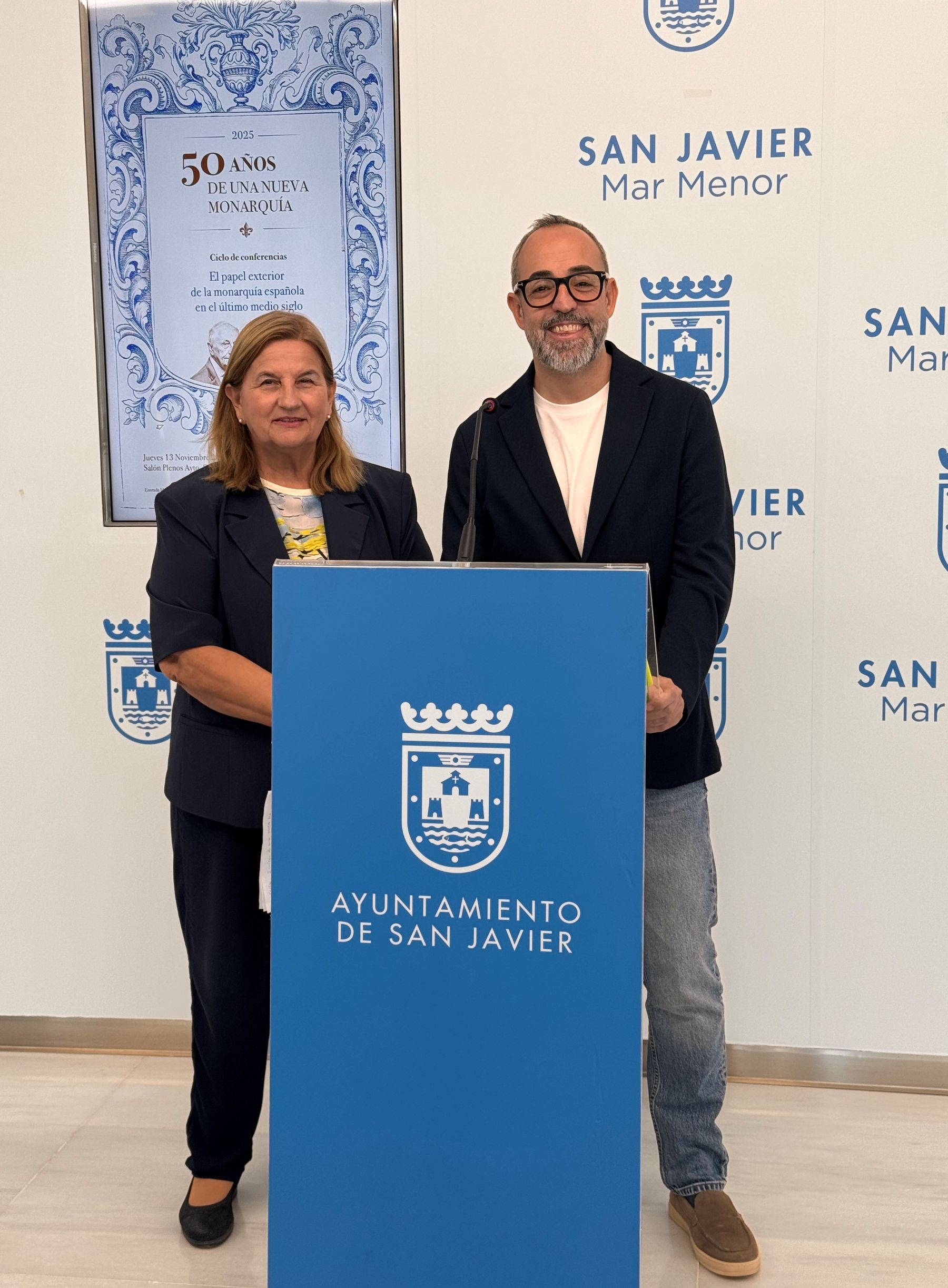 Un ciclo de conferencias abordará los 50 años de la monarquía española, en San Javier 